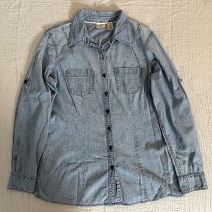 L.L. Bean 100% Cotton Denim shirt